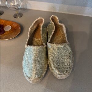Metallic Espadrille Shoes